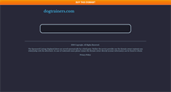 Desktop Screenshot of dogtrainers.com